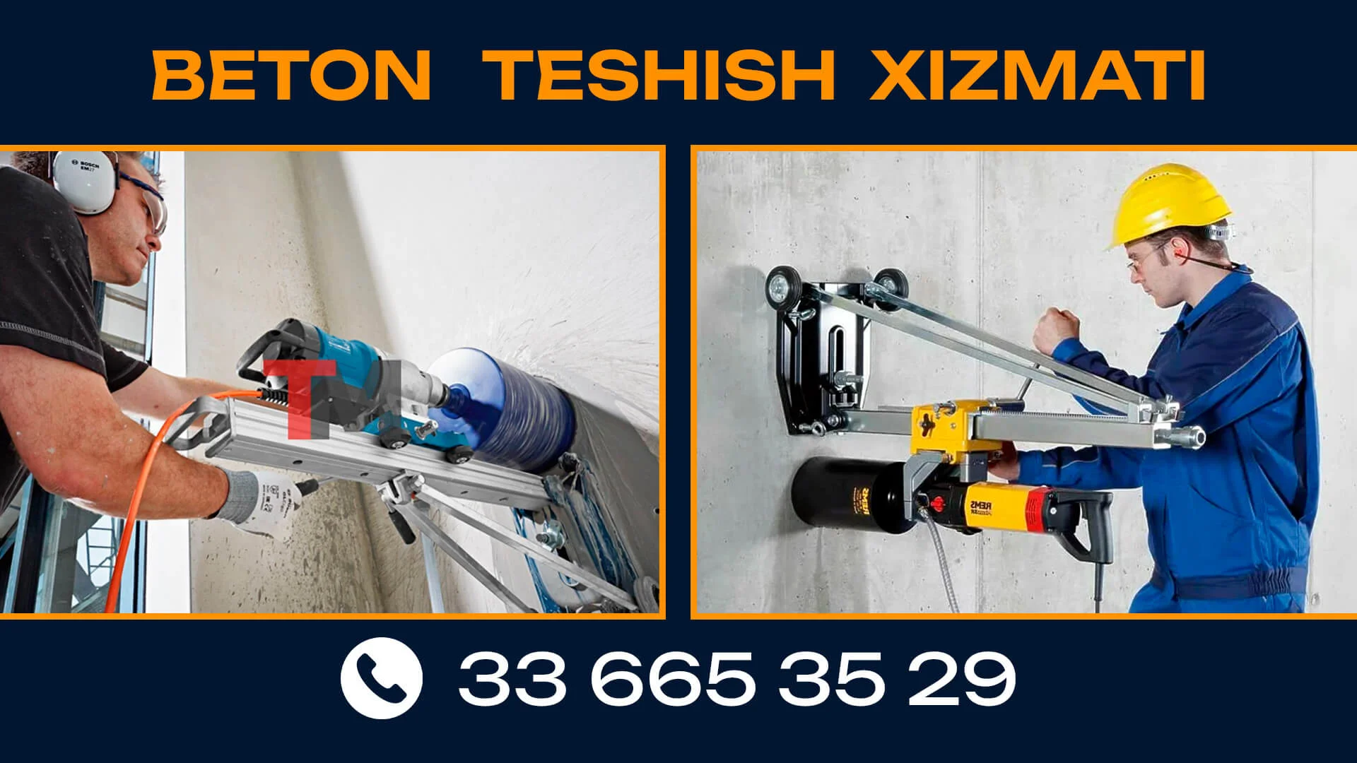Beton-teshish-kesish